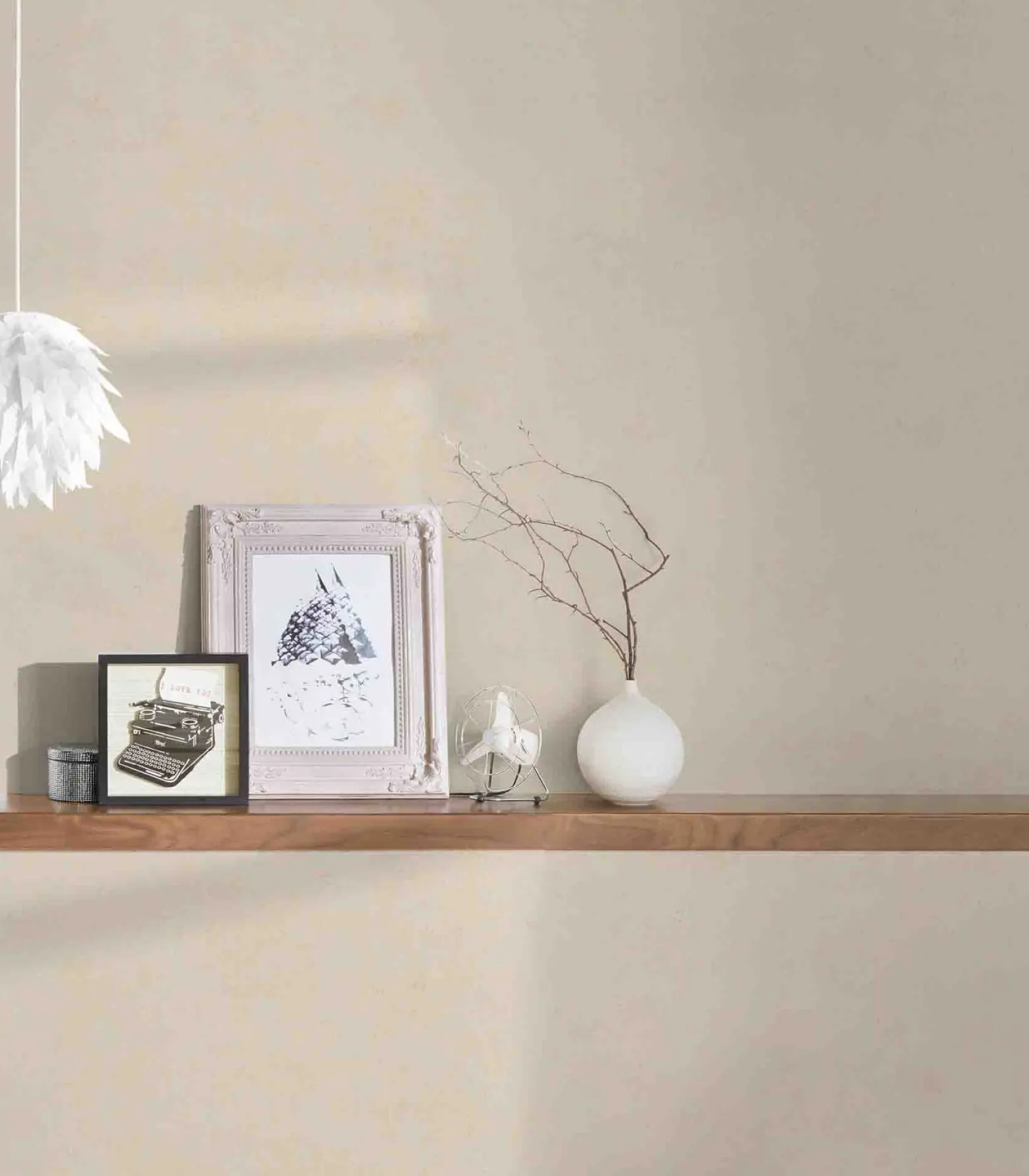 Vliestapete Uni grau-beige 37656-7