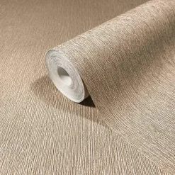 Vliestapete Uni Holzoptik Struktur Braun Beige 35362