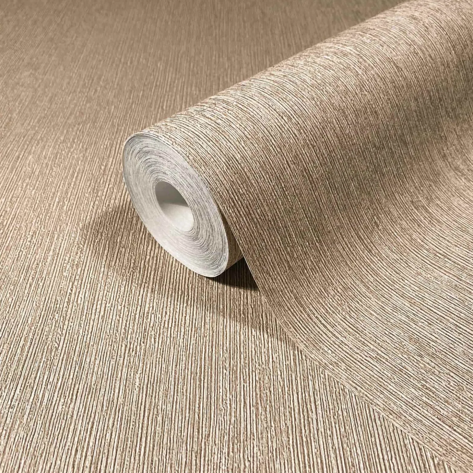 Vliestapete Uni Holzoptik Struktur Braun Beige 35362