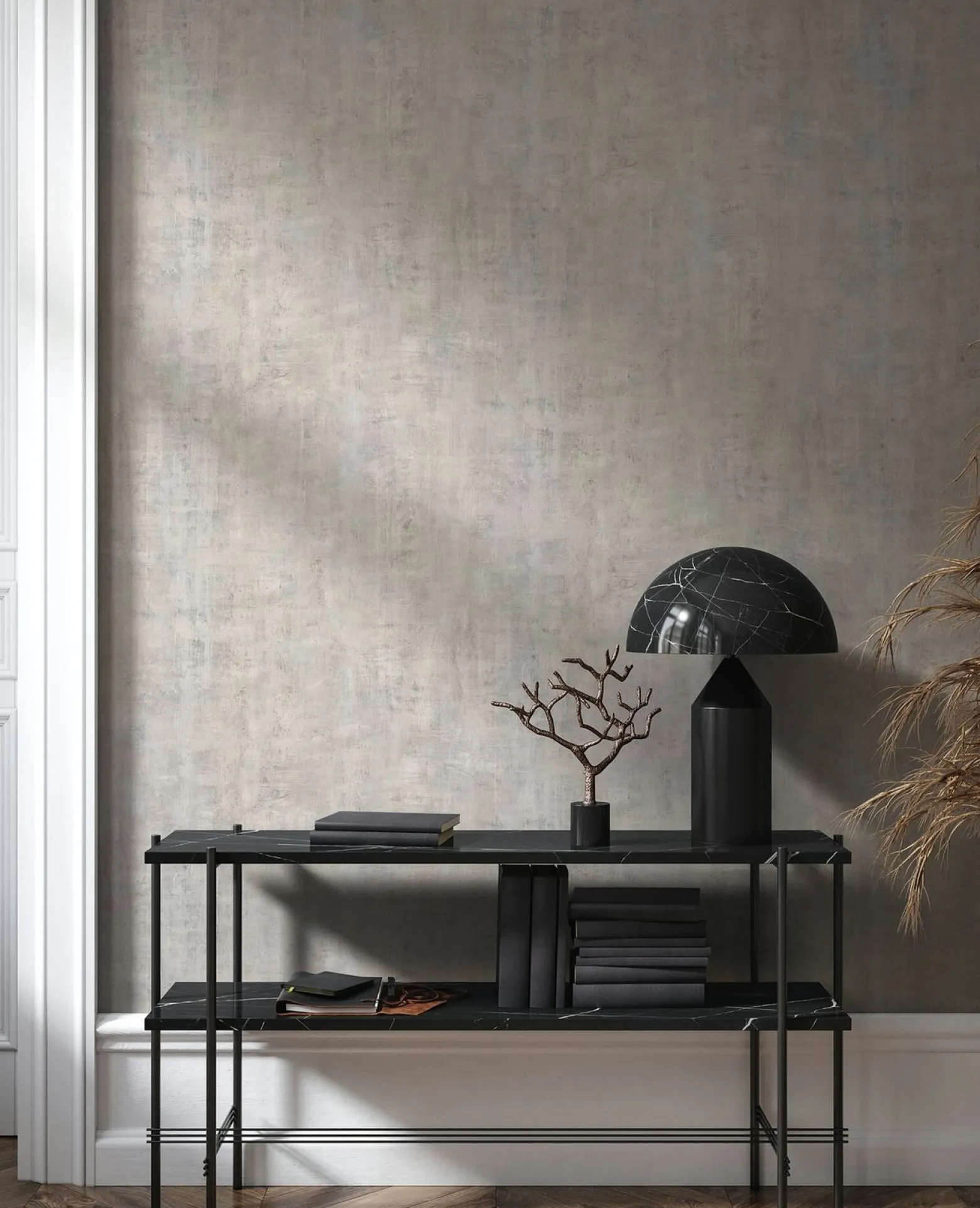 Vliestapete Uni Industrial Betonoptik Grau Beige 81616