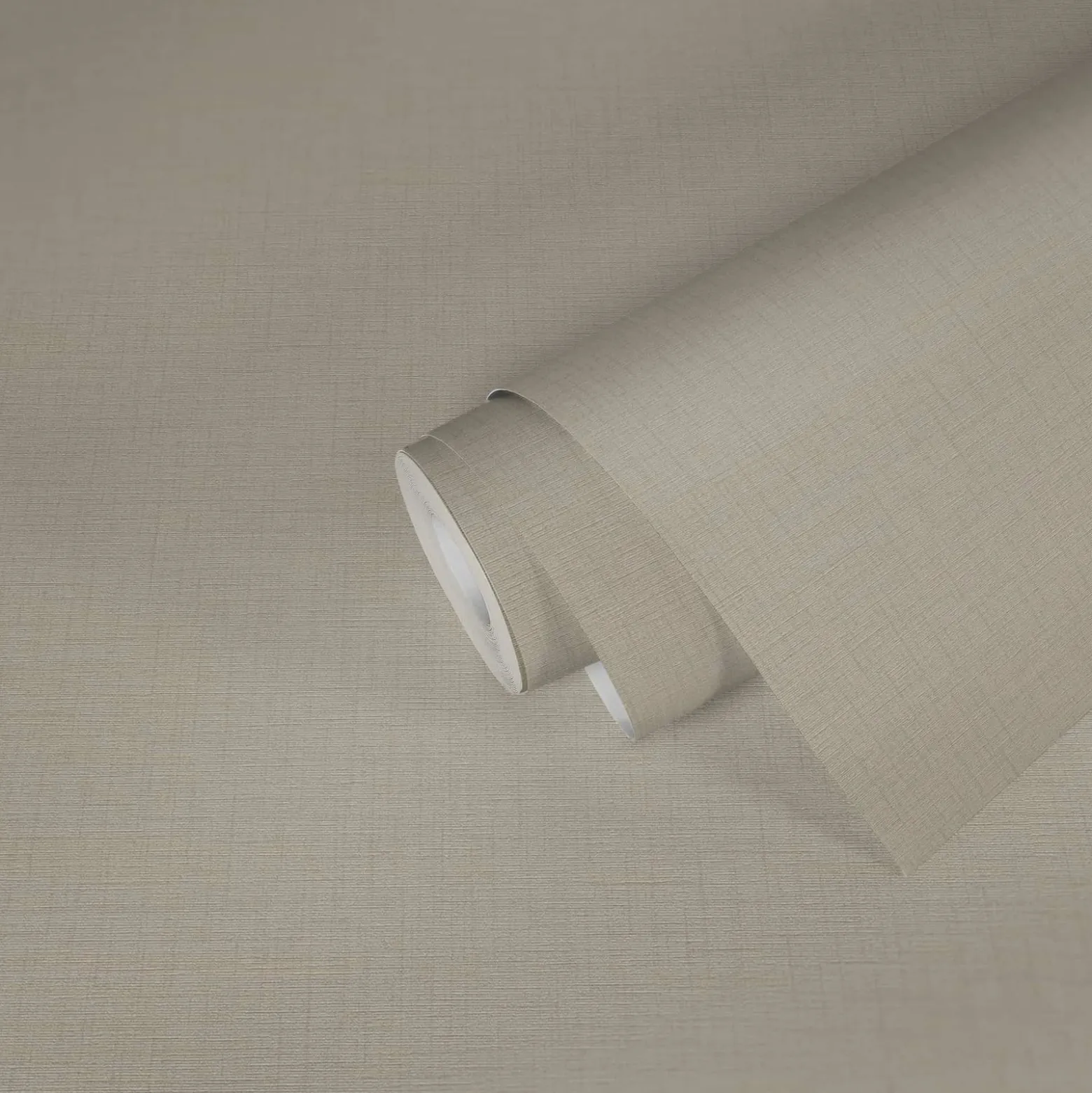 Vliestapete Uni Leinen taupe 38712-6