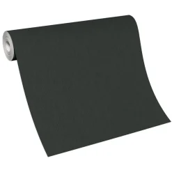 Vliestapete Uni Linien Struktur Schwarz Glitzer 10281-15