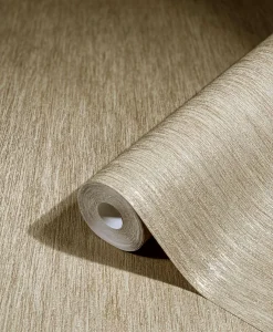 Vliestapete Uni Meliert beige gold metallic 85755