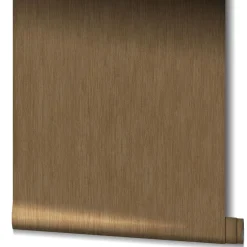 Vliestapete Uni meliert braun kupfer metallic 85754