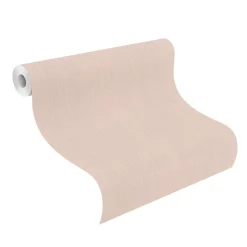 Vliestapete Uni Meliert Einfarbig rosa Rasch 570021