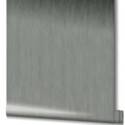 Vliestapete Uni Meliert Grau Metallic 85760