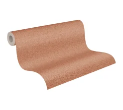 Vliestapete Uni Meliert Struktur Orange 39354-1
