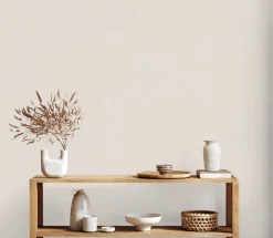 Vliestapete Uni Meliert Struktur Creme Grau 38925-6