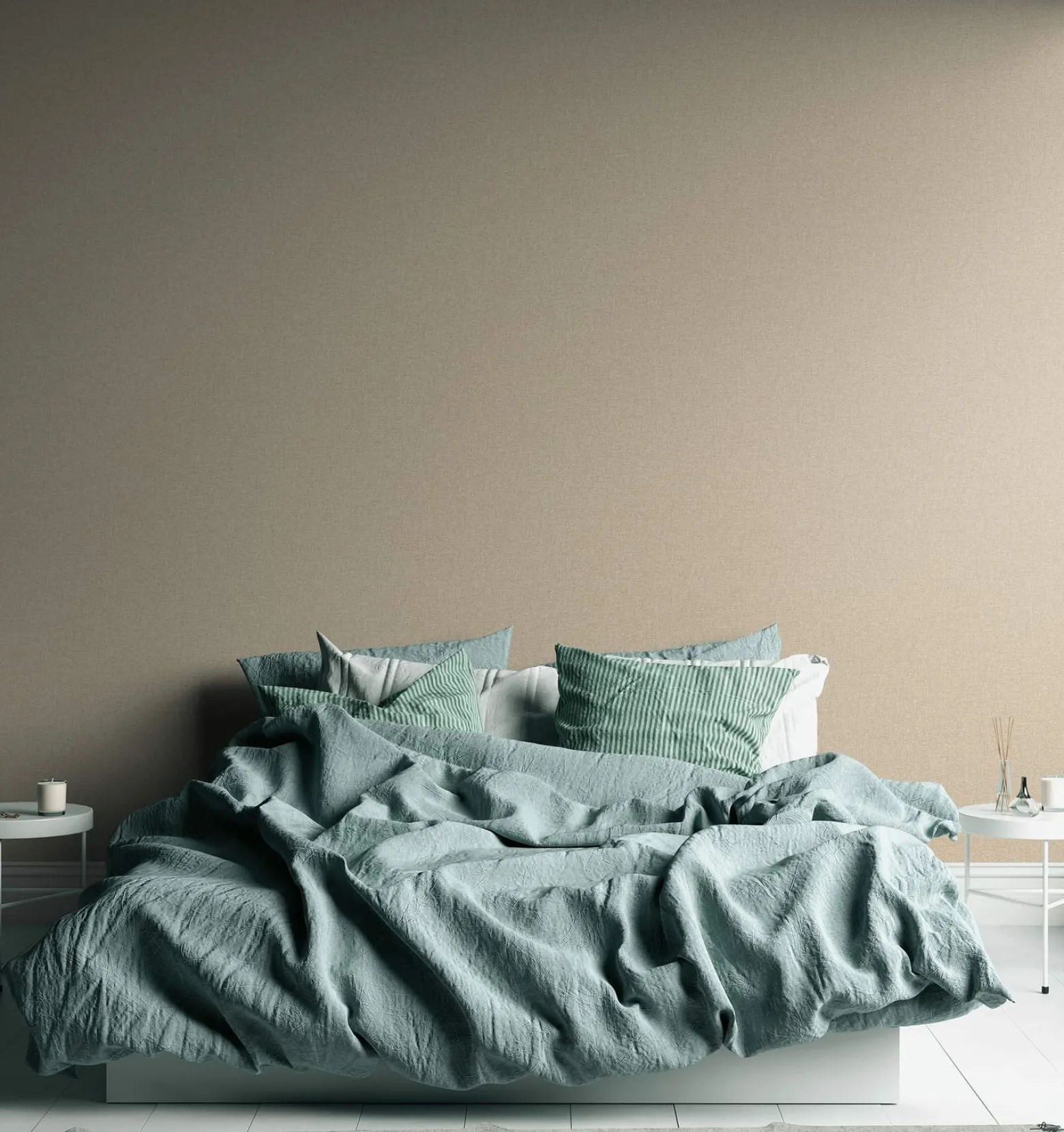 Vliestapete Uni Meliert Struktur Beige 39353-8