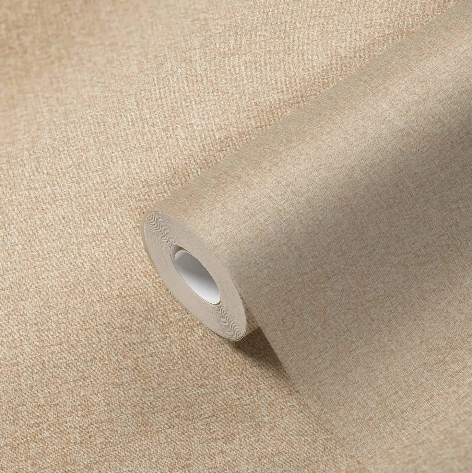 Vliestapete Uni Meliert Struktur Beige 39353-8