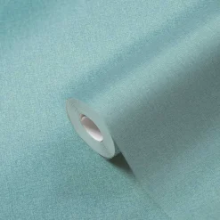 Vliestapete Uni Meliert Struktur Türkis Blau 39353-5