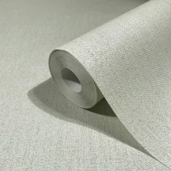 Vliestapete Uni Meliert Struktur Creme Hellgrün 82448