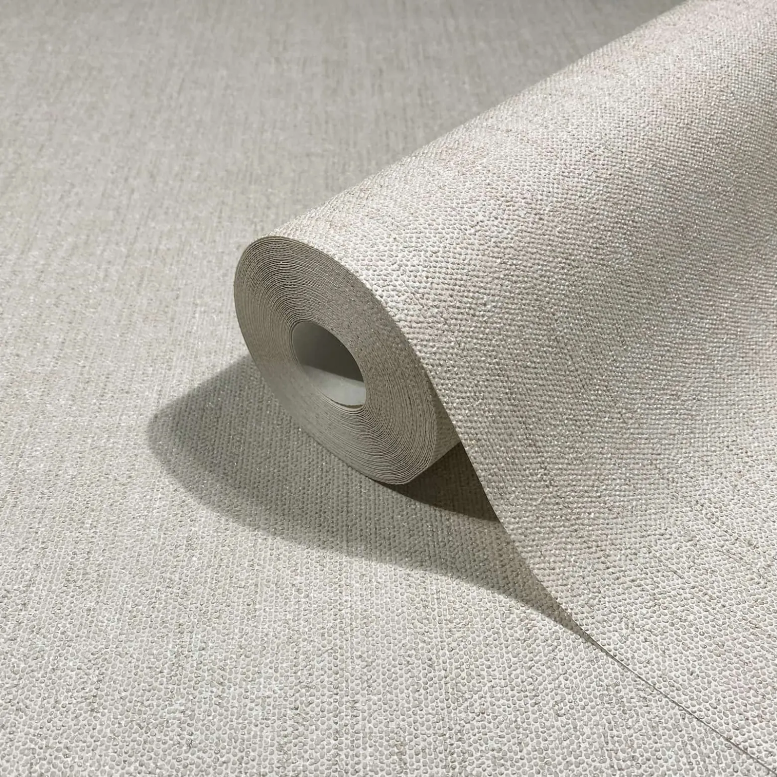 Vliestapete Uni Meliert Struktur Grau Beige Glitzer 82449