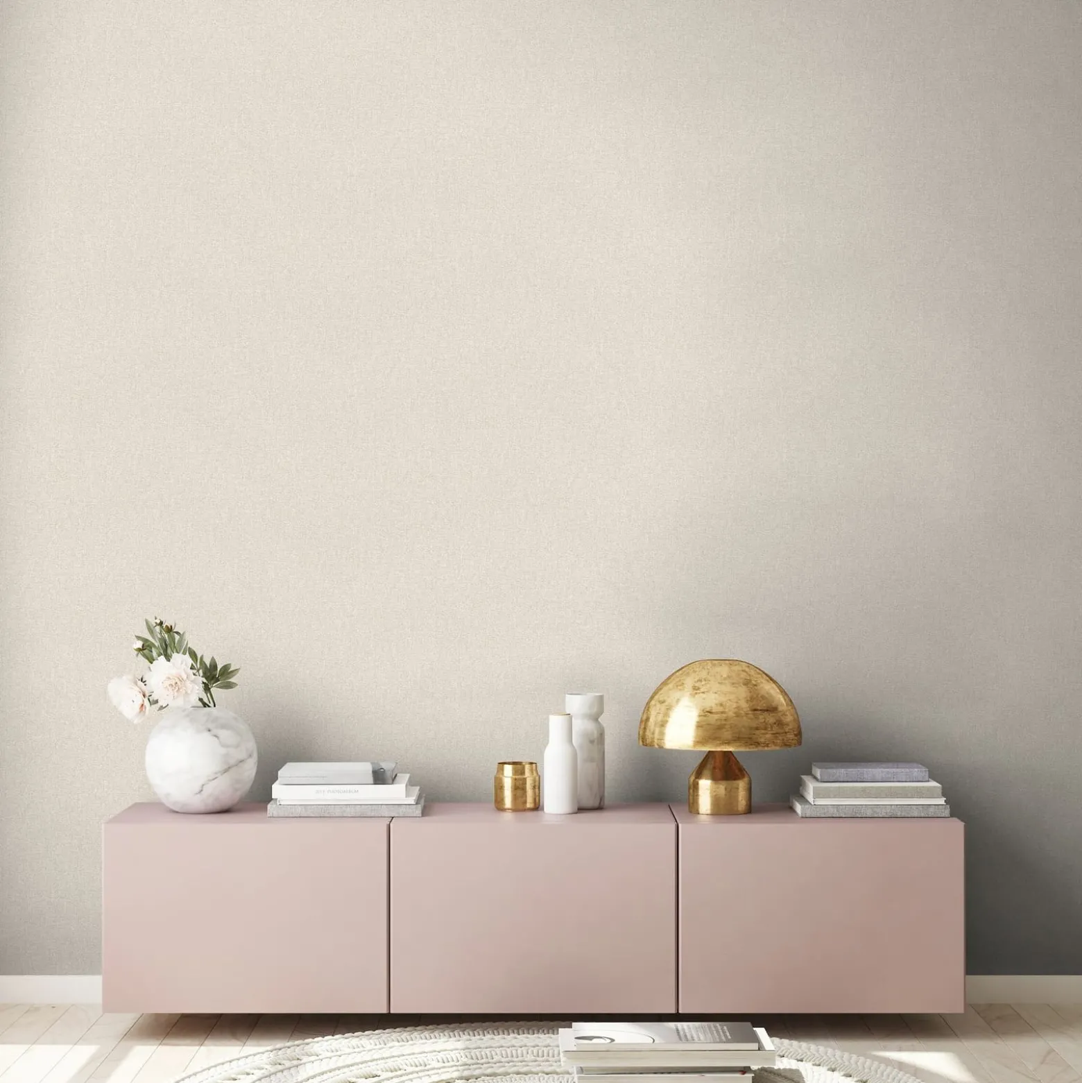 Vliestapete Uni Meliert Struktur Grau Beige 39353-2