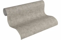 Vliestapete Uni meliert taupe silber metallic 32261-6