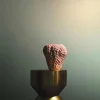 Vliestapete Uni Metall Optik Grün Gold Glitzer 86563