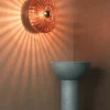Vliestapete Uni Metall Optik Orange Glitzer 86561