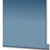 Vliestapete Uni Metall Struktur Optik Blau 47632