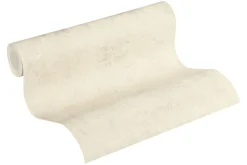 Vliestapete Uni mit Struktur cremebeige Glanz 37425-2