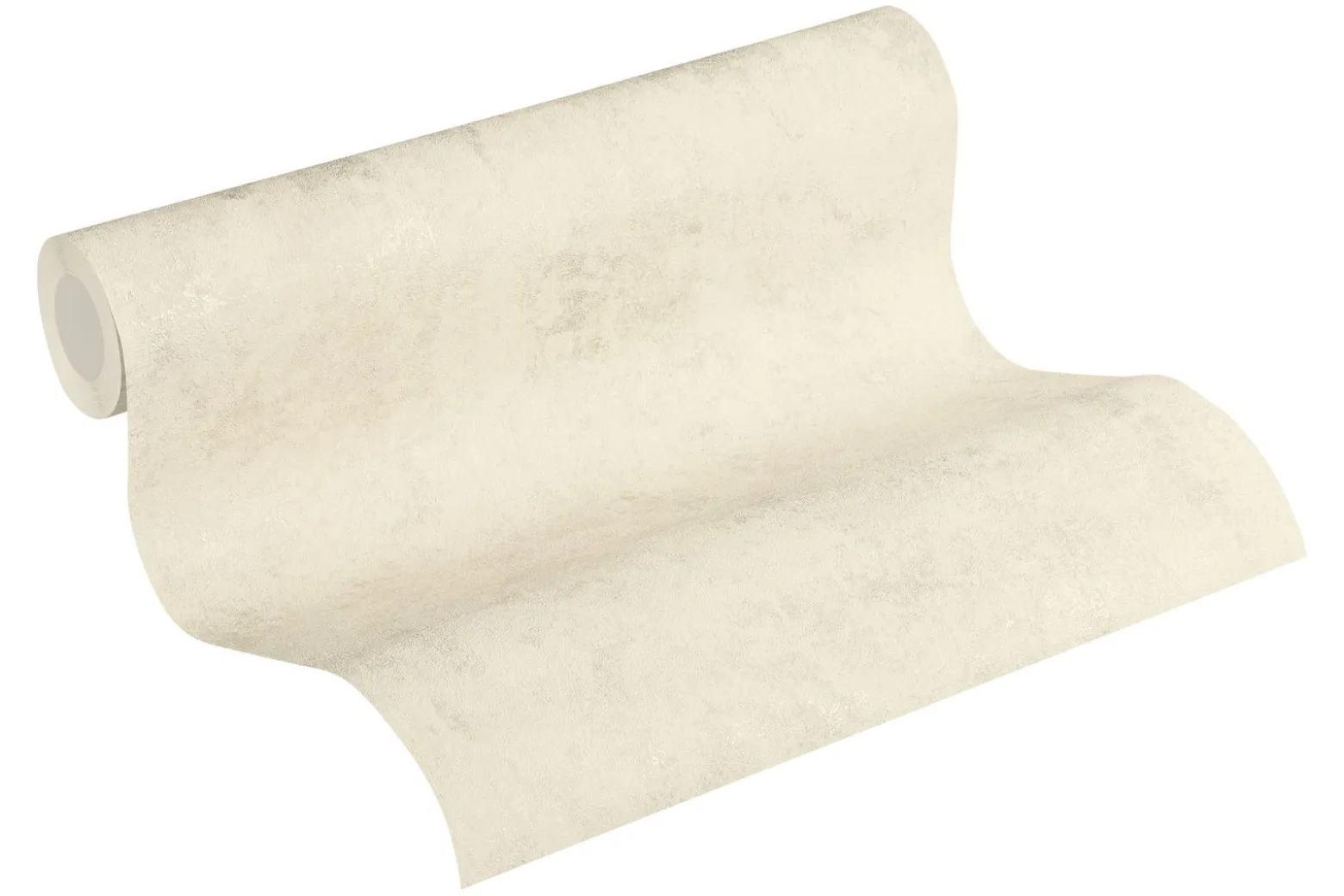 Vliestapete Uni mit Struktur cremebeige Glanz 37425-2