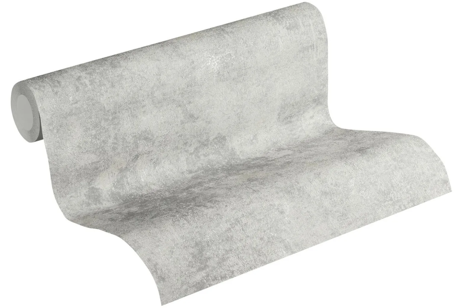 Vliestapete Uni mit Struktur cremegrau Glanz 37425-4