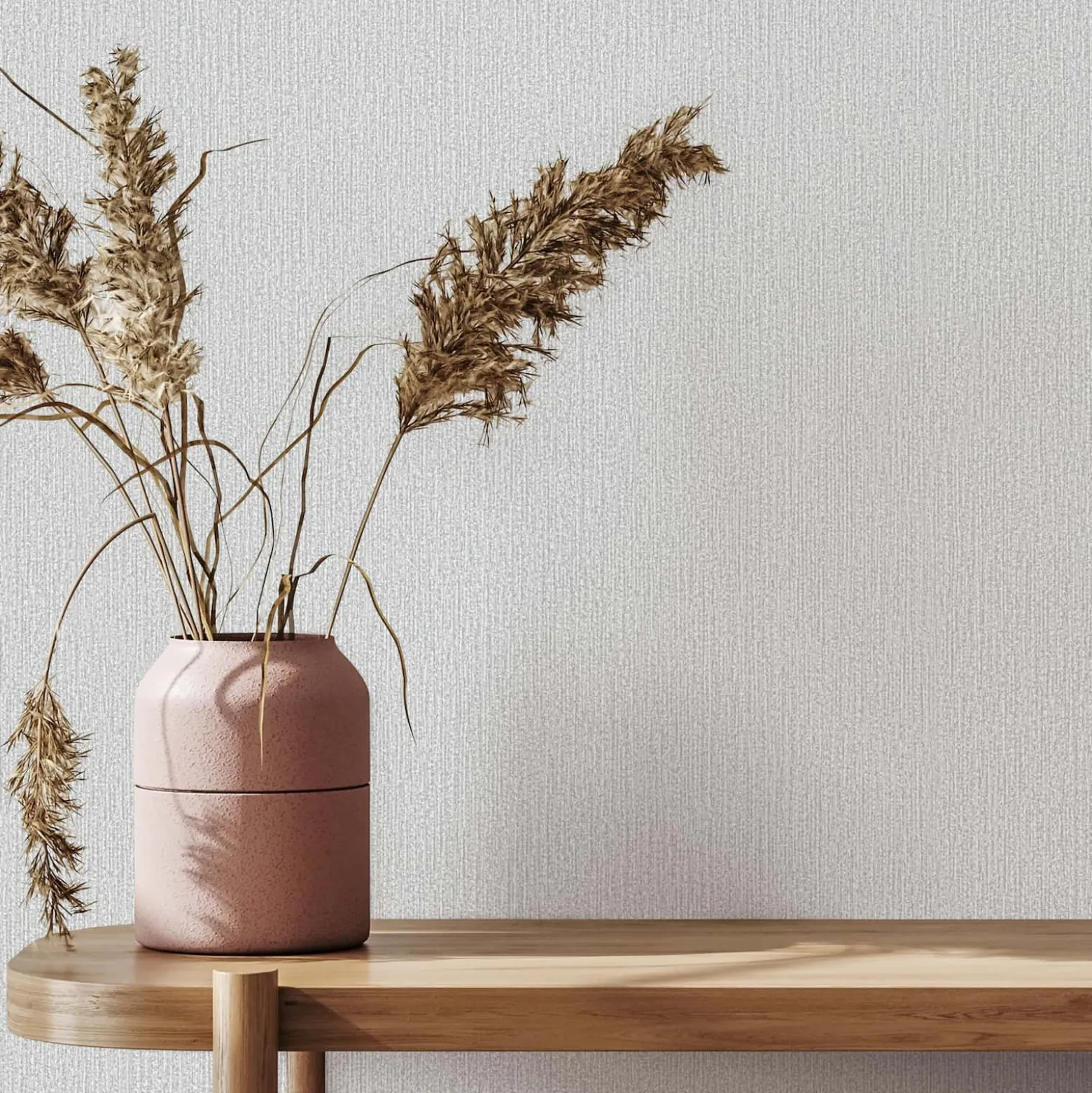 Vliestapete Uni Modern Struktur Grau Beige 82479