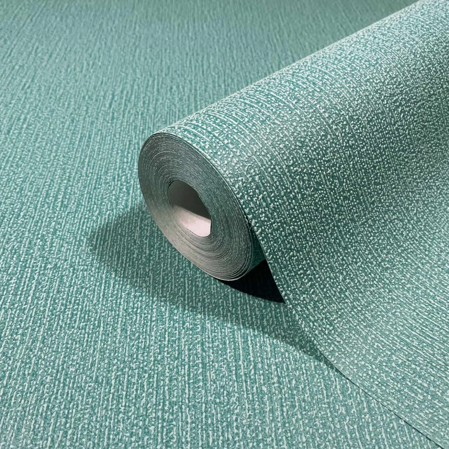 Vliestapete Uni Modern Struktur Linien Türkis 82484