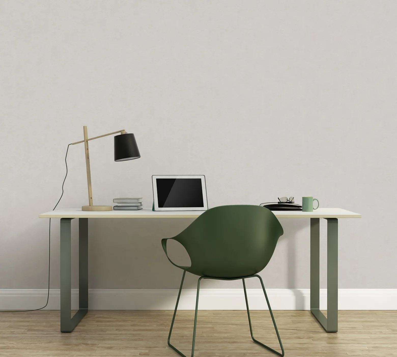 Vliestapete Uni Modern Textiloptik Hellgrau 39341-5