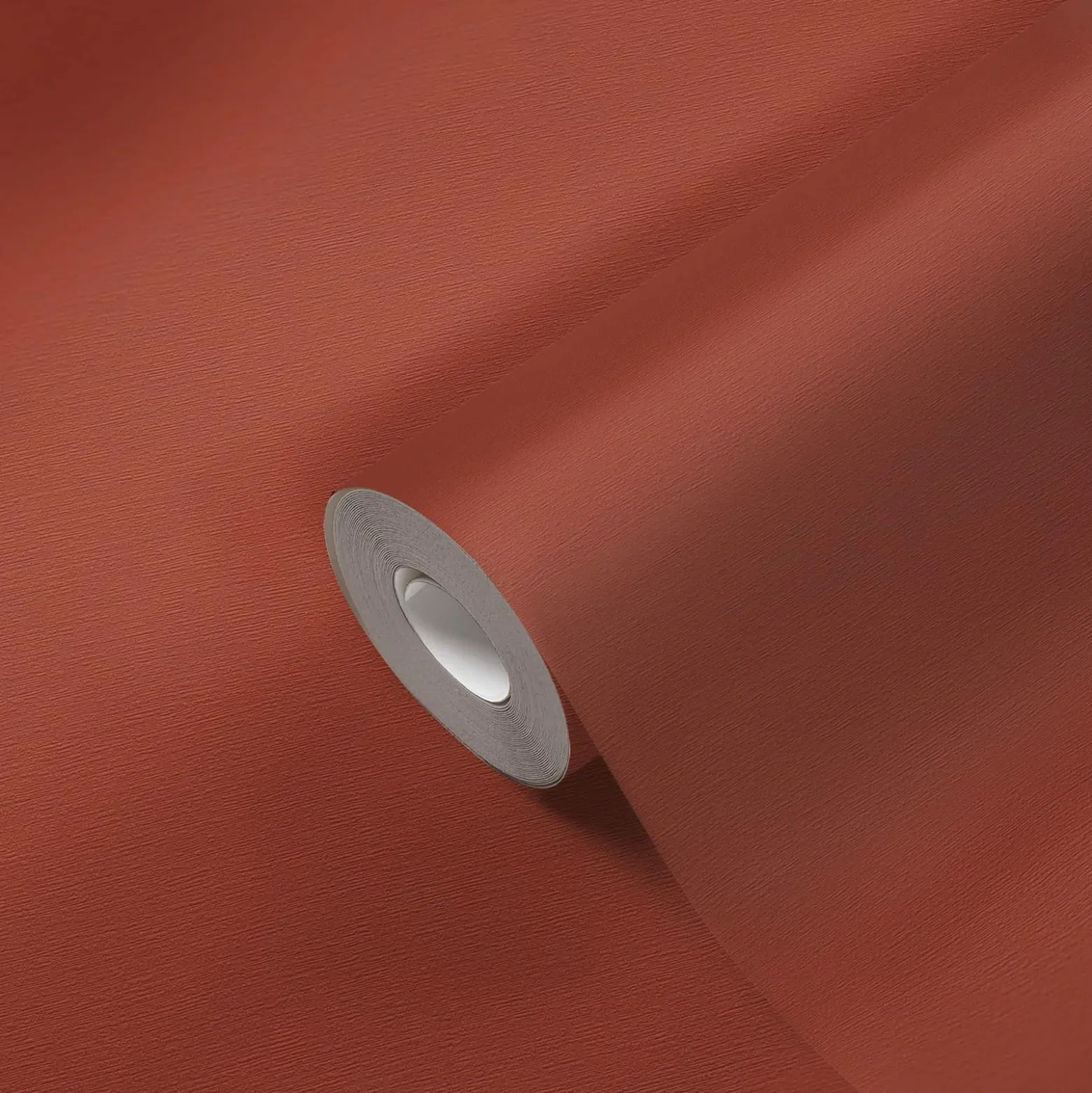 Vliestapete Uni Modern Textiloptik Orange Rot 3957-95