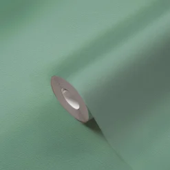Vliestapete Uni Modern Textiloptik Grün 3958-01