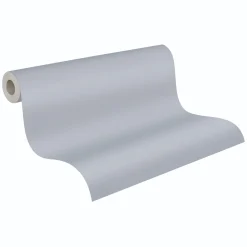 Vliestapete Uni Modern Textiloptik Grau 3957-40