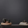 Vliestapete Uni Modern Textiloptik Schwarz 3957-26