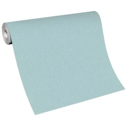Vliestapete Uni Modern Textil Optik Blau 10393-18