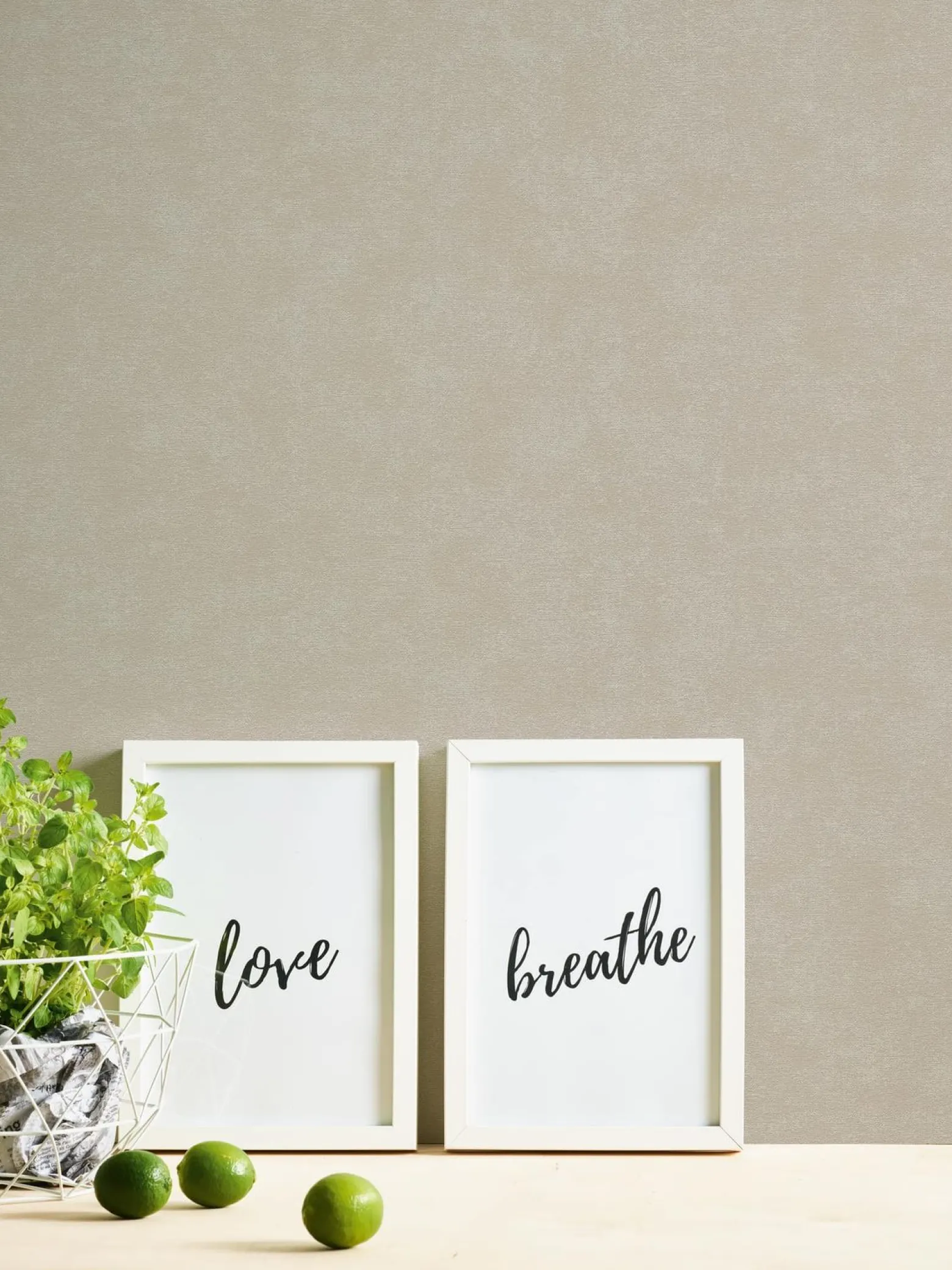 Vliestapete Uni Modern Textiloptik Grau Beige 39341-2