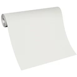 Vliestapete Uni Modern Textil Optik Weiß 10393-01