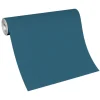 Vliestapete Uni Modern Textil Optik Petrol 10393-44