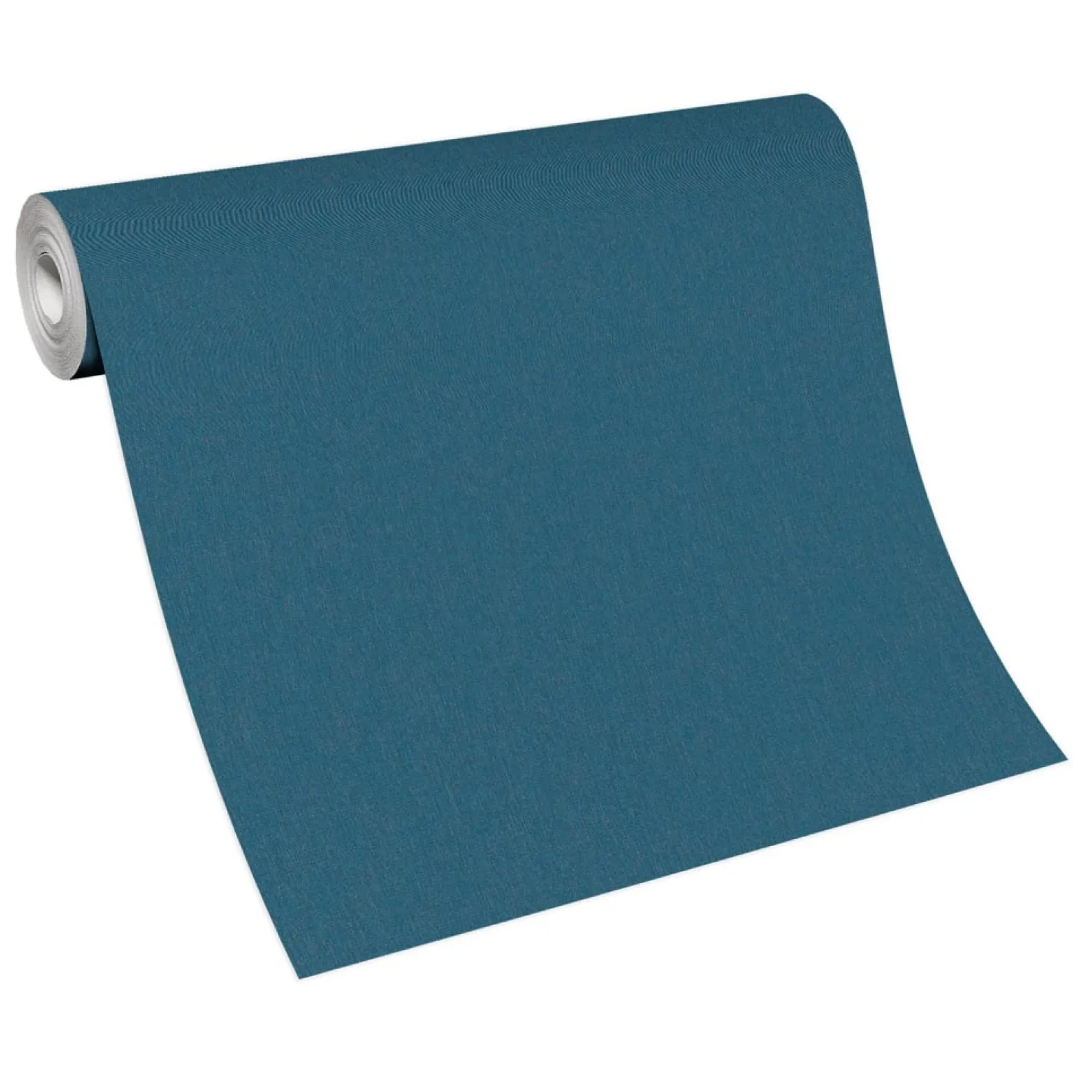 Vliestapete Uni Modern Textil Optik Petrol 10393-44