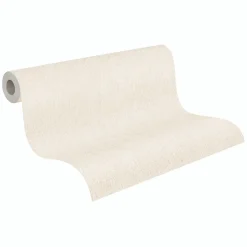 Vliestapete Uni Putzoptik Creme Beige Metallic 79201-2