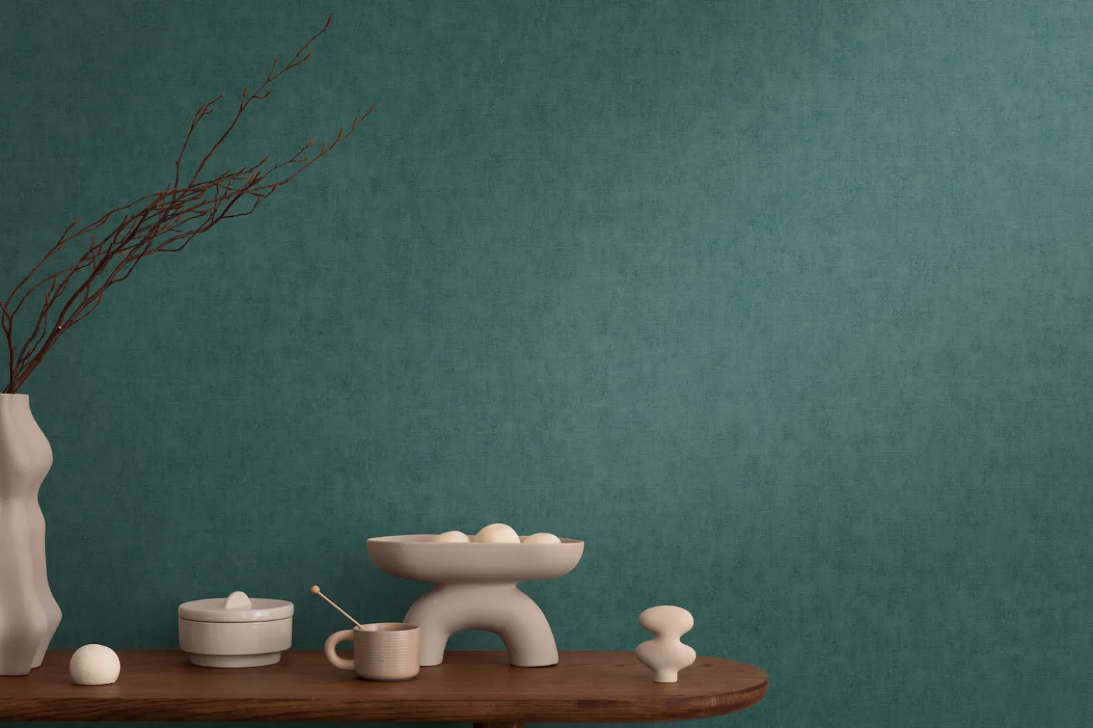 Vliestapete Uni Putzoptik Modern Petrol 79110-3