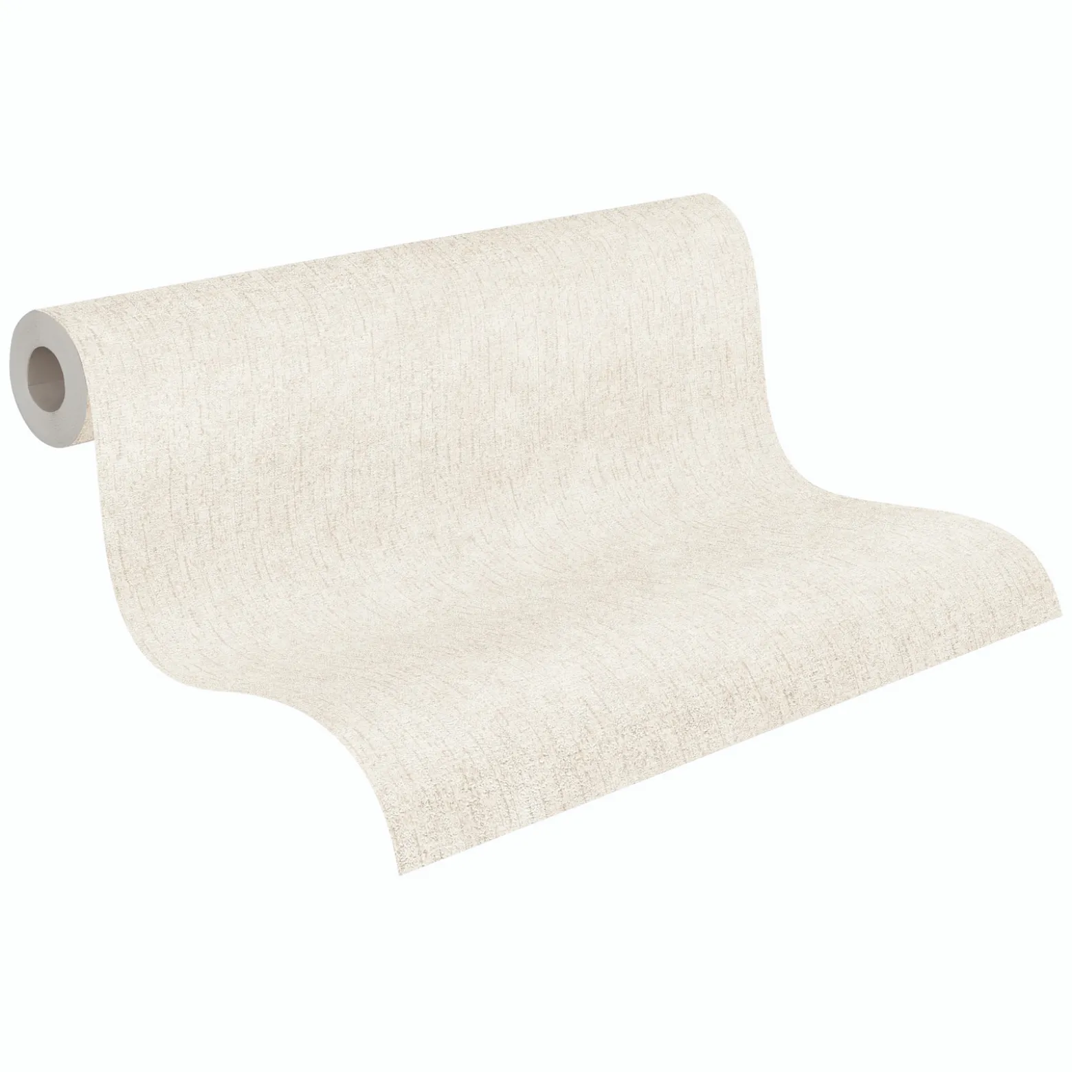 Vliestapete Uni Putzoptik Weiß Creme Metallic 79201-1