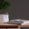 Vliestapete Uni Putz Struktur Schwarz Metallic 39503-1