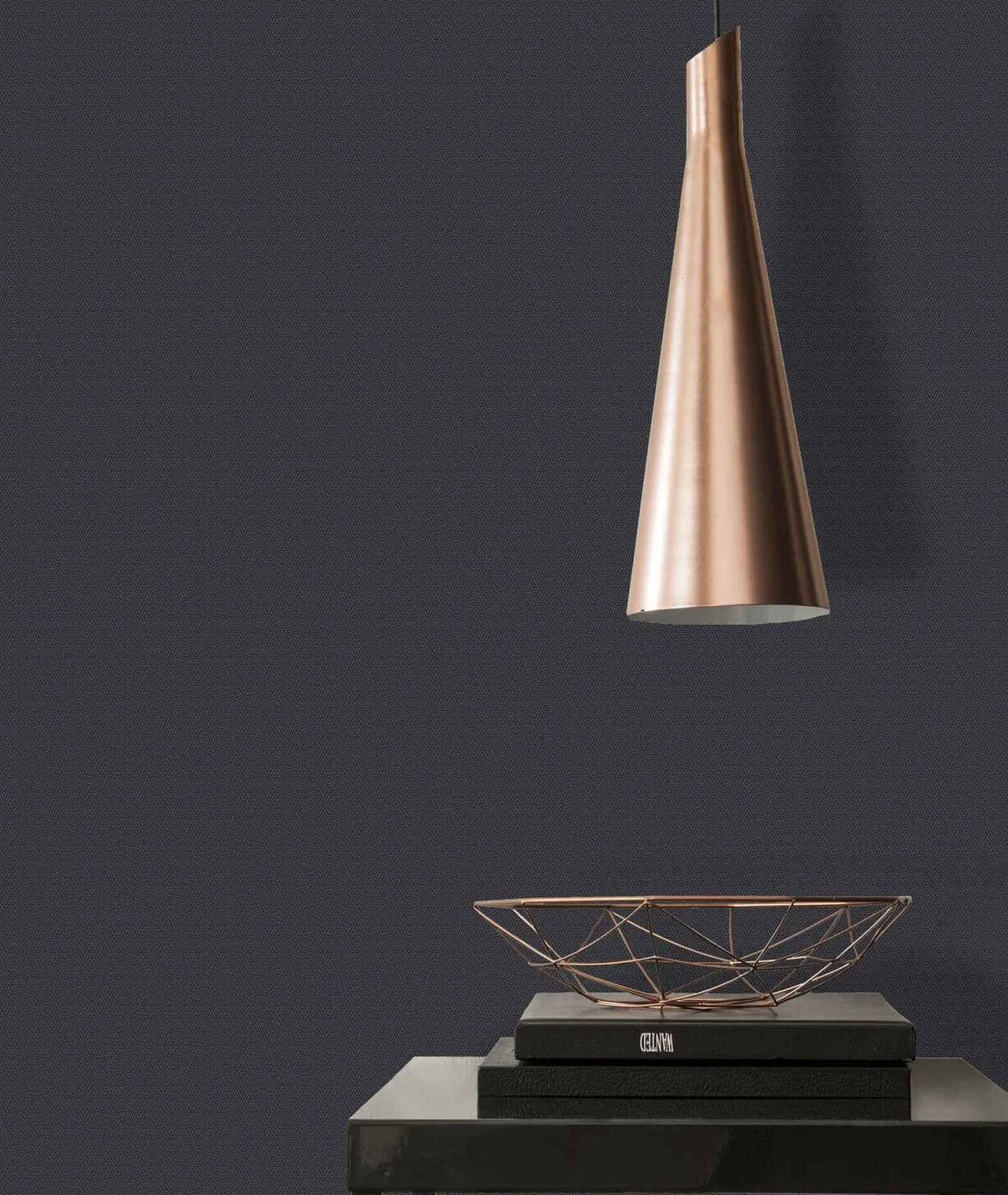 Vliestapete Uni Rauten schwarz Asian Fusion 37471-1