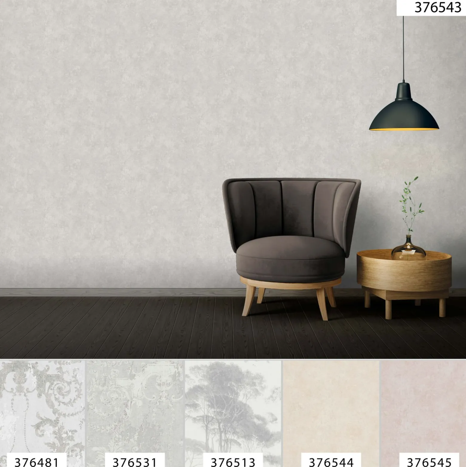 Vliestapete Uni silber-grau 37654-3