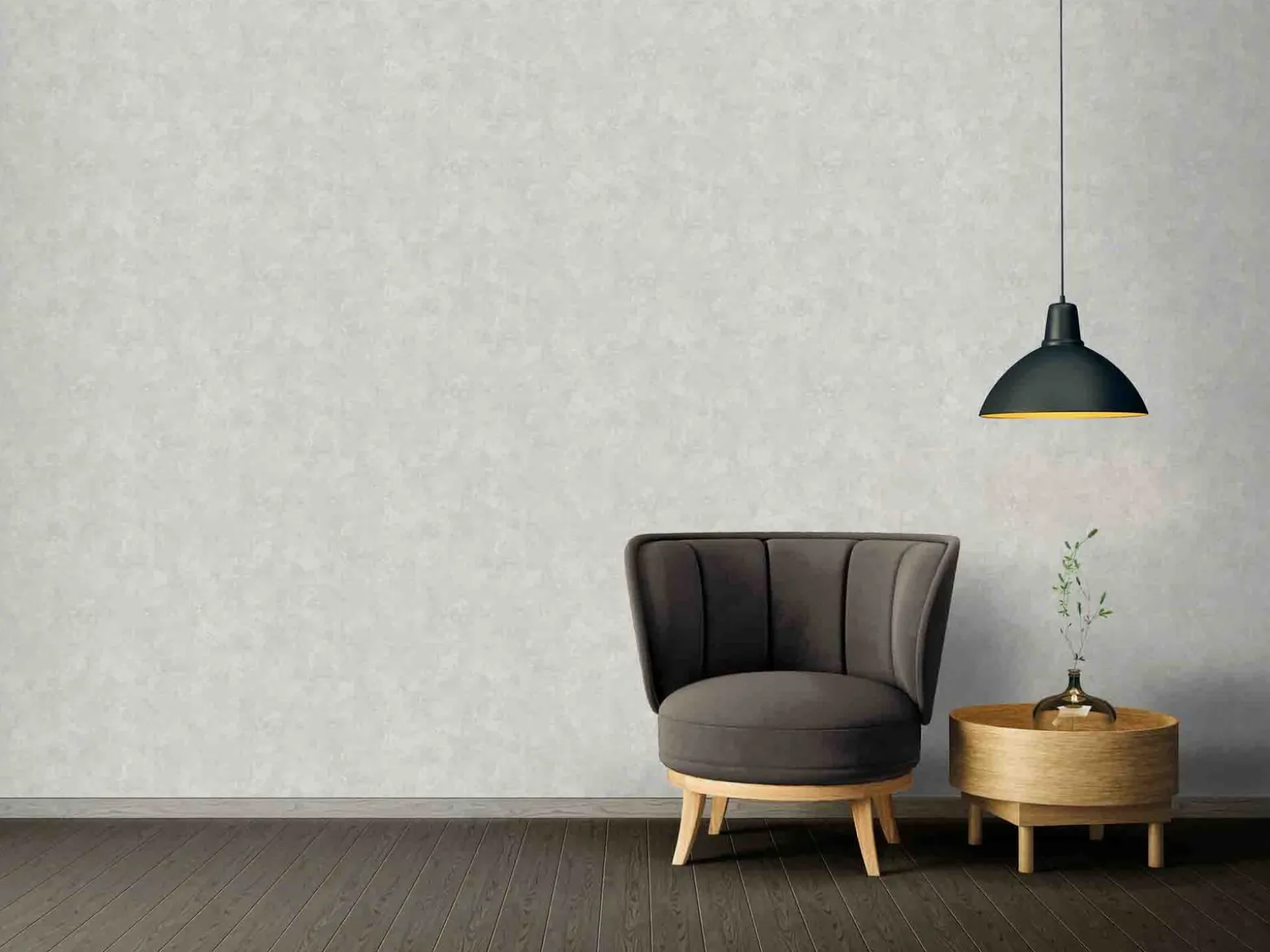 Vliestapete Uni silber-grau 37654-3