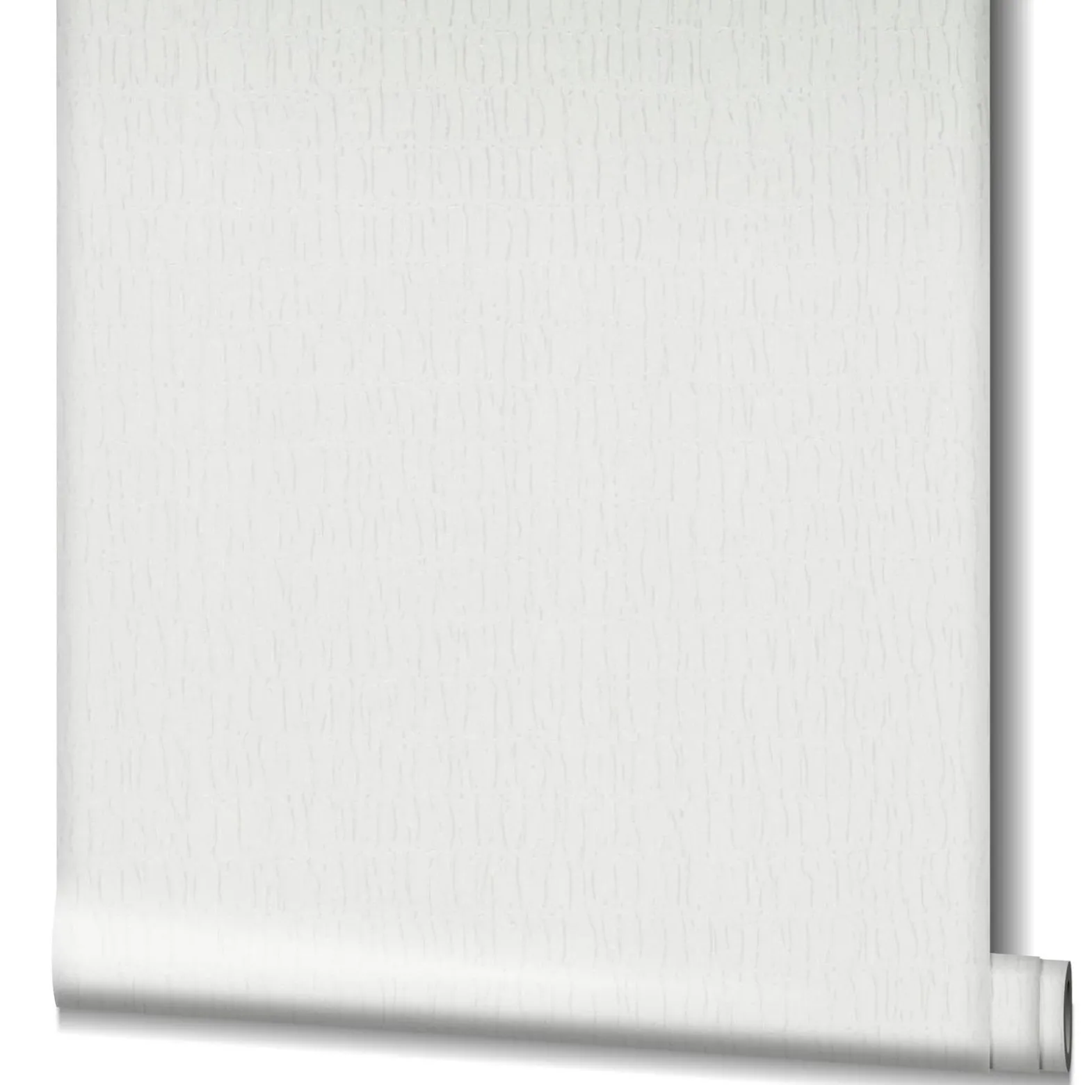 Vliestapete Uni Stoff Optik Weiß Metallic 34501