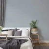Vliestapete Uni Streifen Struktur grau-blau 38098-5
