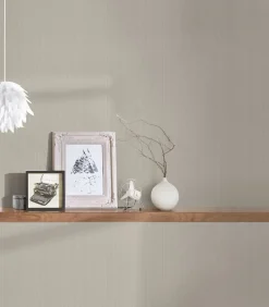 Vliestapete Uni Streifen Struktur beige-braun 38099-1