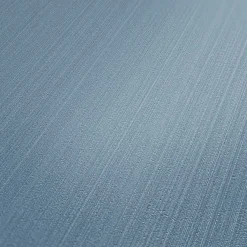 Vliestapete Uni Streifen Struktur blau 38098-7