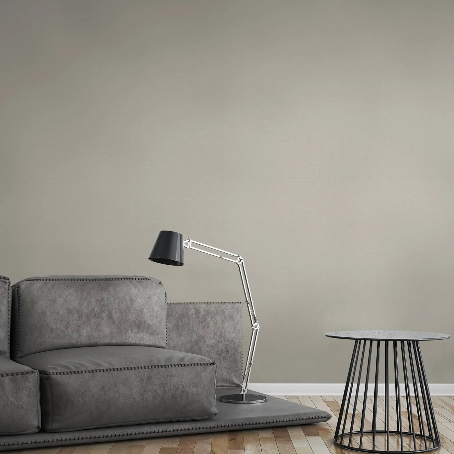 Vliestapete Uni Struktur beige 36713-4
