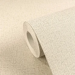 Vliestapete Uni Struktur Beige Silber Metallic 79065-3